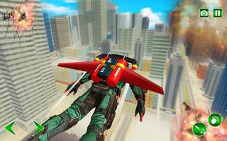 Flying Jetpack Army Hero: Gangster Crime Simulator capture d'écran 3
