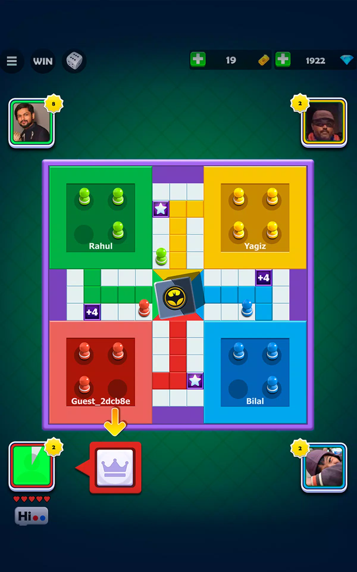 Ludo Expert - voice call online Ludo game in 4 players Gameplay 