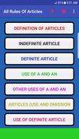 The rules of Article - Articles শেখার Rules সমূহ Cartaz