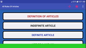 The rules of Article - Articles শেখার Rules সমূহ imagem de tela 2