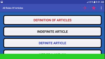 The rules of Article - Articles শেখার Rules সমূহ screenshot 2