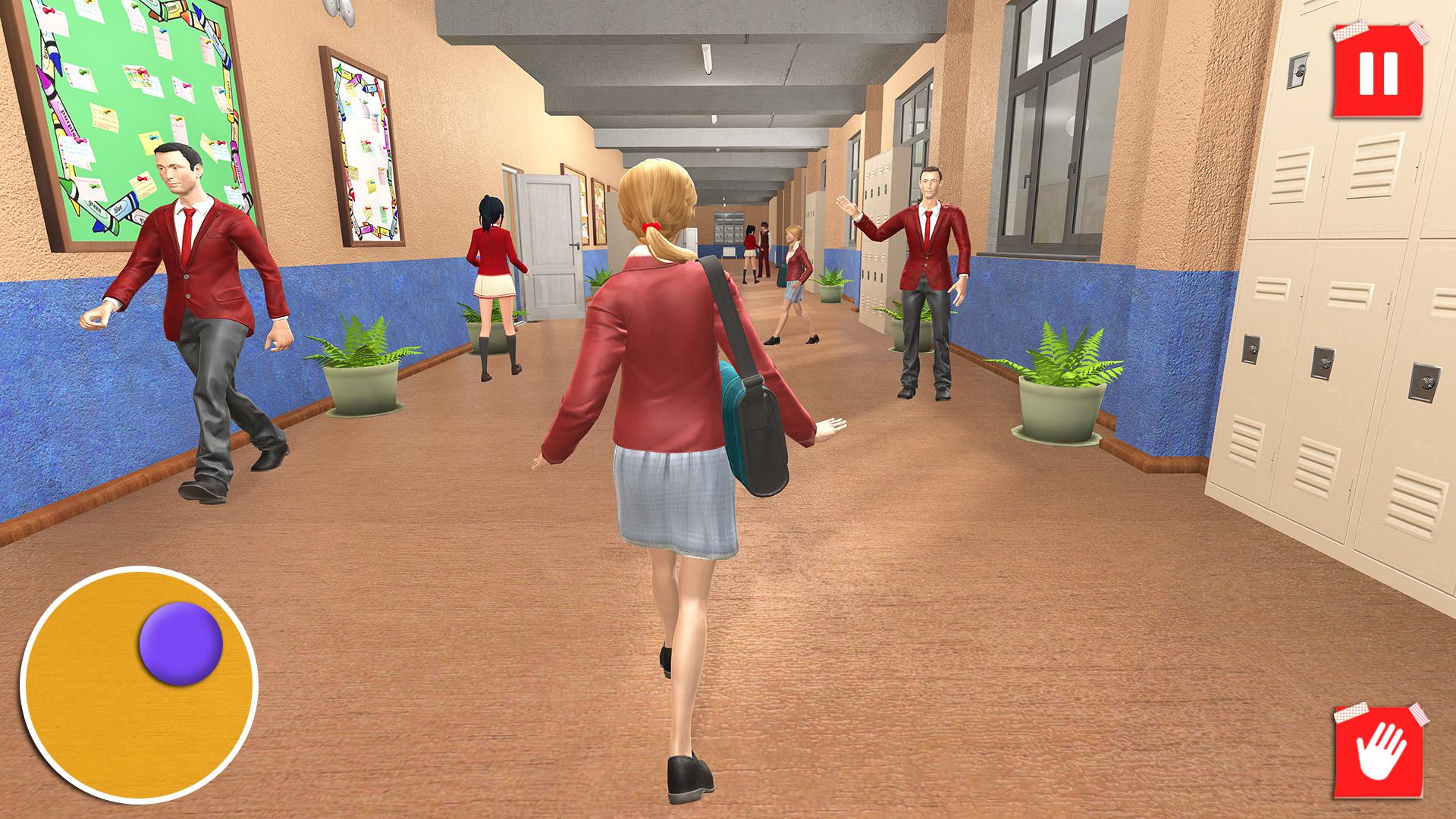 Скул гёрл симулятор. Girl Life игра. Блондинка игра School. School game.