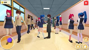 Anime School Girl Simulator 3D Affiche