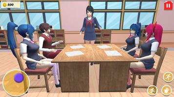 Anime School Girl Simulator 3D 截图 1
