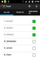 Shopping list Screenshot 1