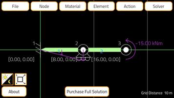 Stiffness Method Solver captura de pantalla 1