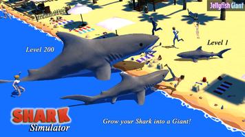 Shark Simulator 3D Unlimited 포스터