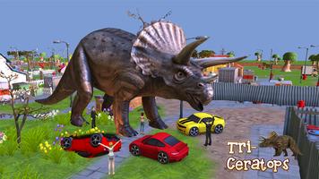 Poster Triceratops 3D Dinosaur Sim