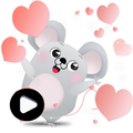 Animated Mouse Cat Sticker