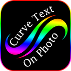 Curve Text On Photo أيقونة