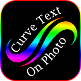 Curve Text On Photo icône