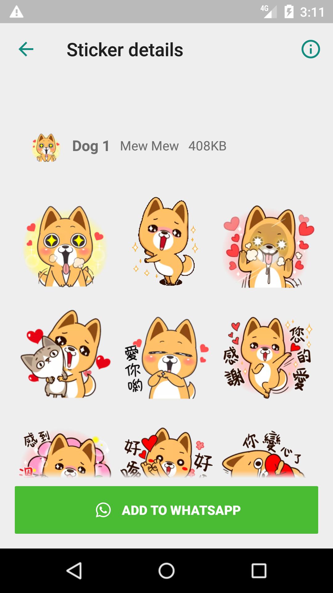 Wastickerapps Cute Dog For Android Apk Download