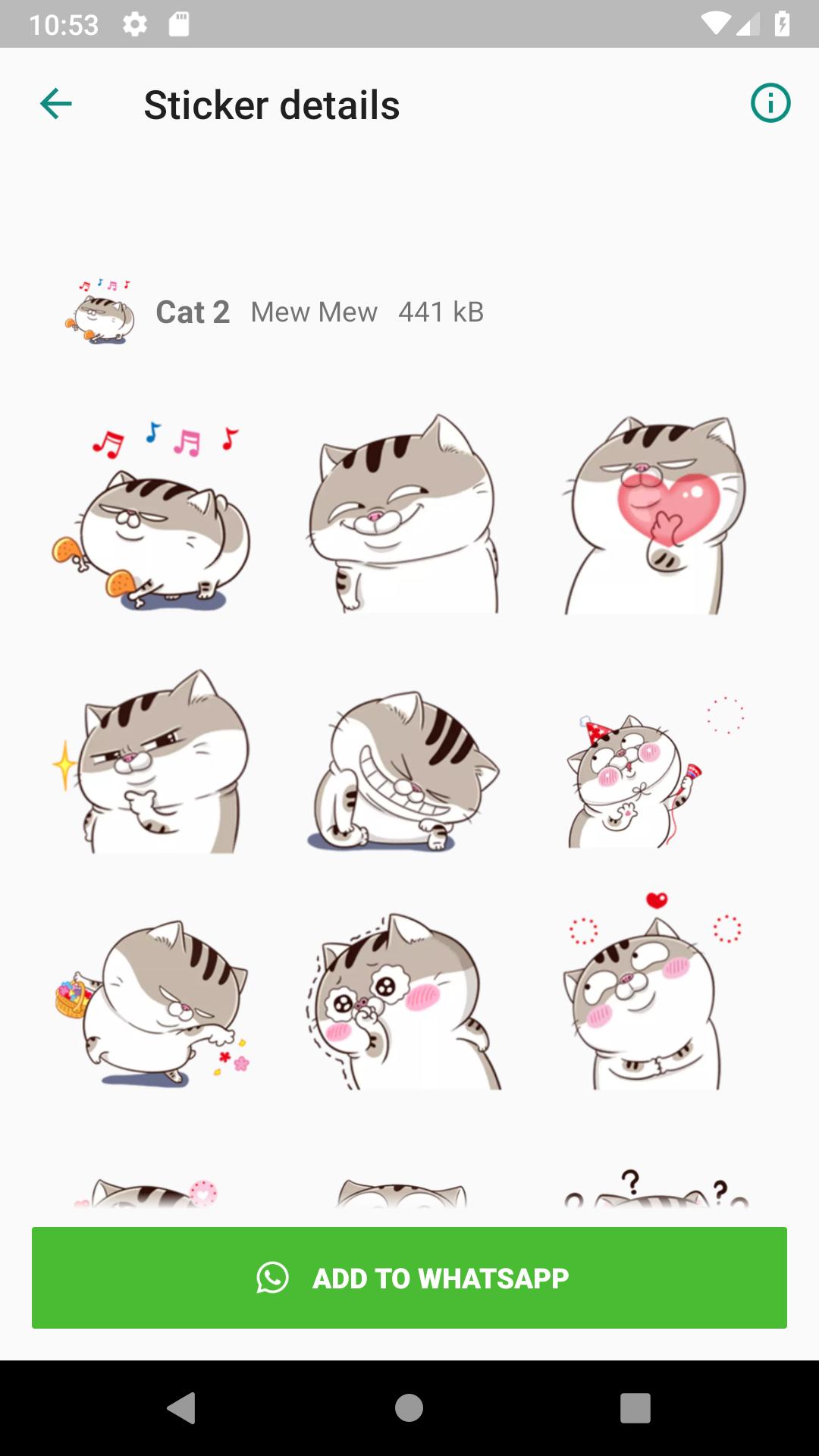 Wastickerapps Fat Cat For Android Apk Download