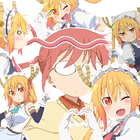 Stickers of Kobayashi-san icon