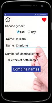 Baby Names Combinator screenshot 1
