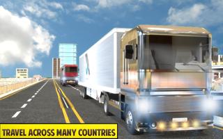 Silver Euro Truck Transporter Driving Sim 2019 screenshot 3