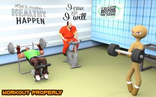 Stickman Virtual Gym 3D Fitnes screenshot 1