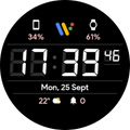JHW Digital F: Watch face
