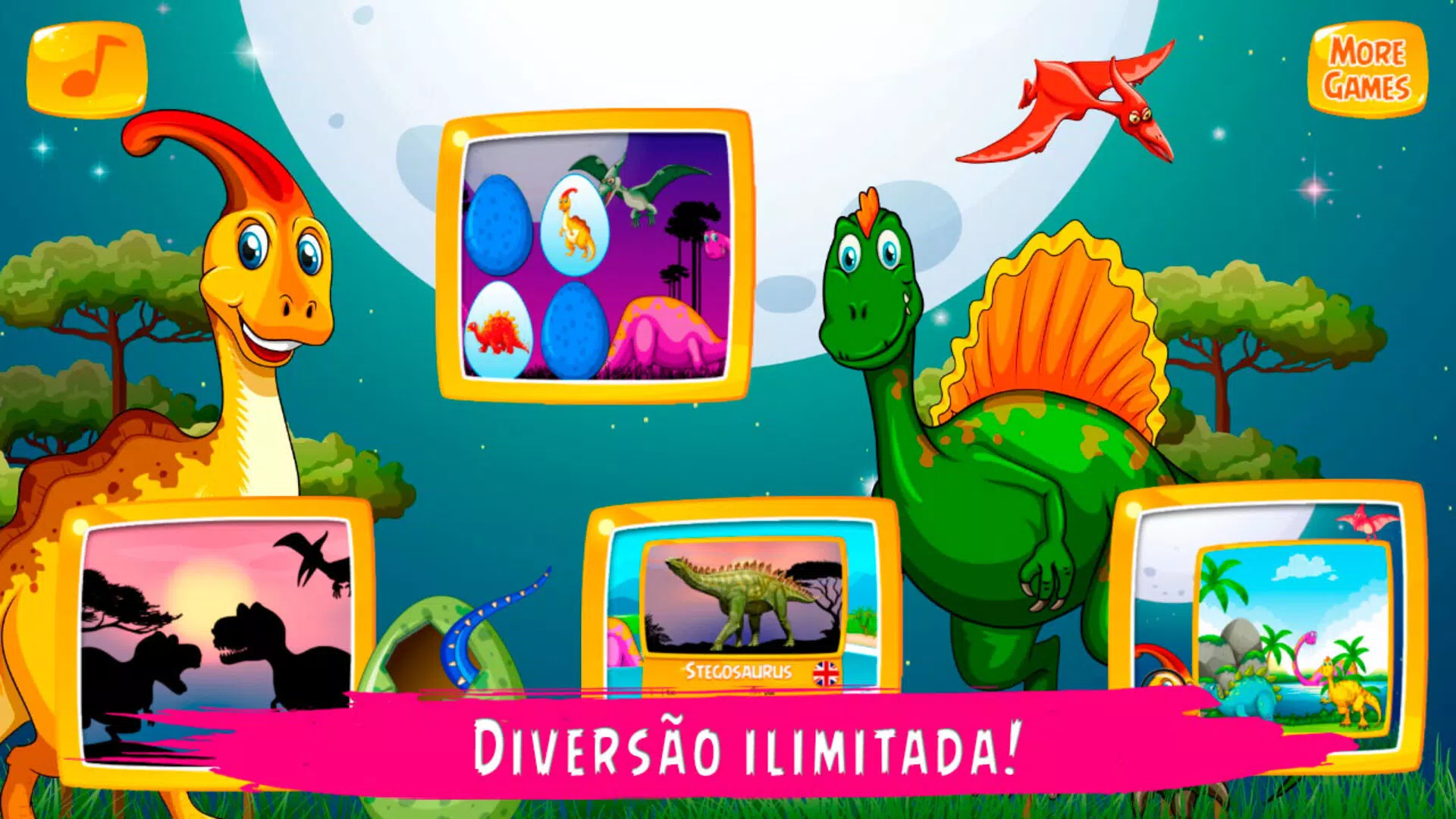 Download do APK de Jogos de Dinossauros: Infantil para Android