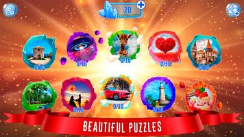 Gra w puzzle — Jigsaw plakat