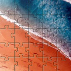 Jeux de puzzles de plage icône