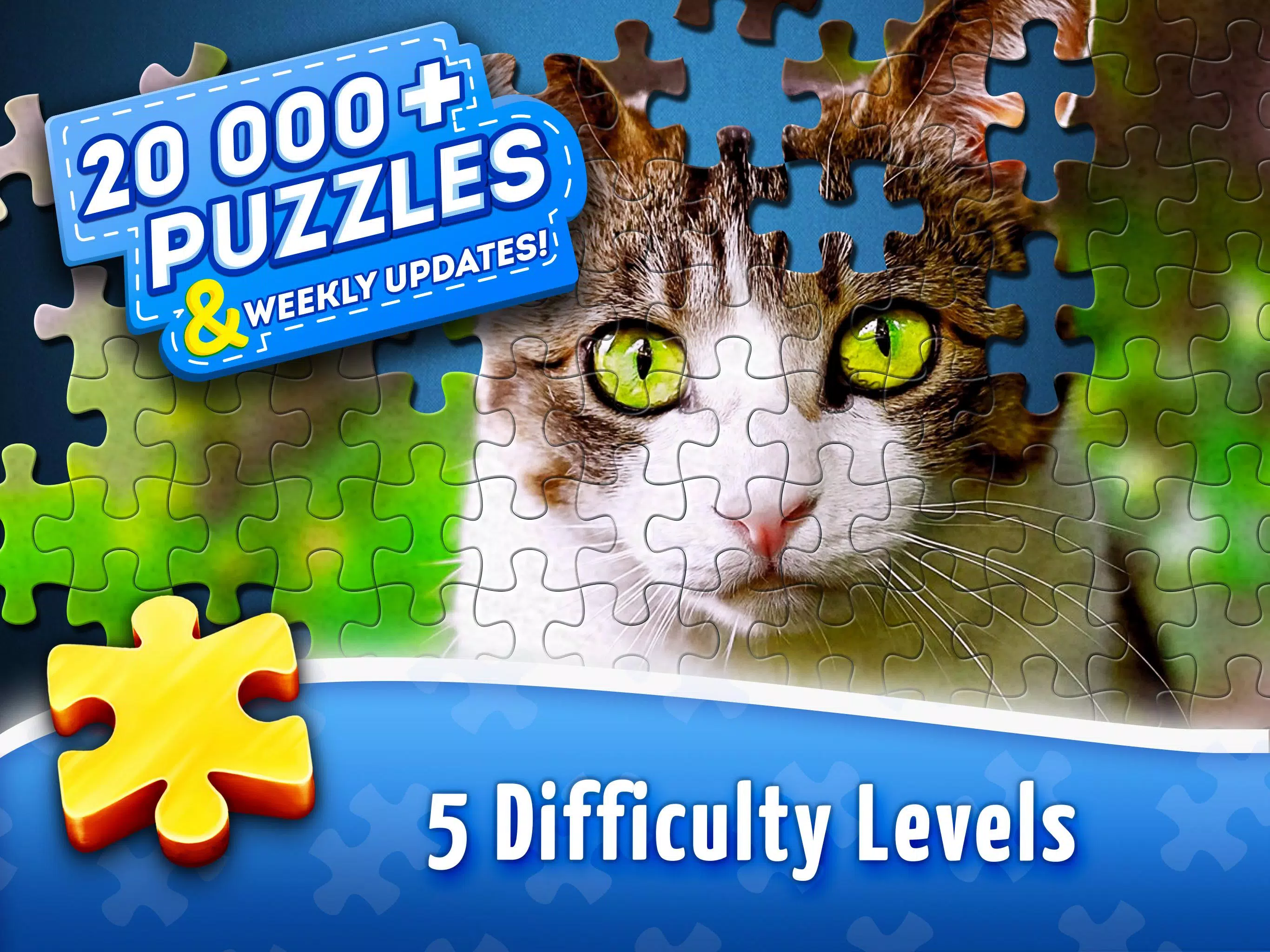  play free daily online jigsaw puzzles full screen games  with rotation option!