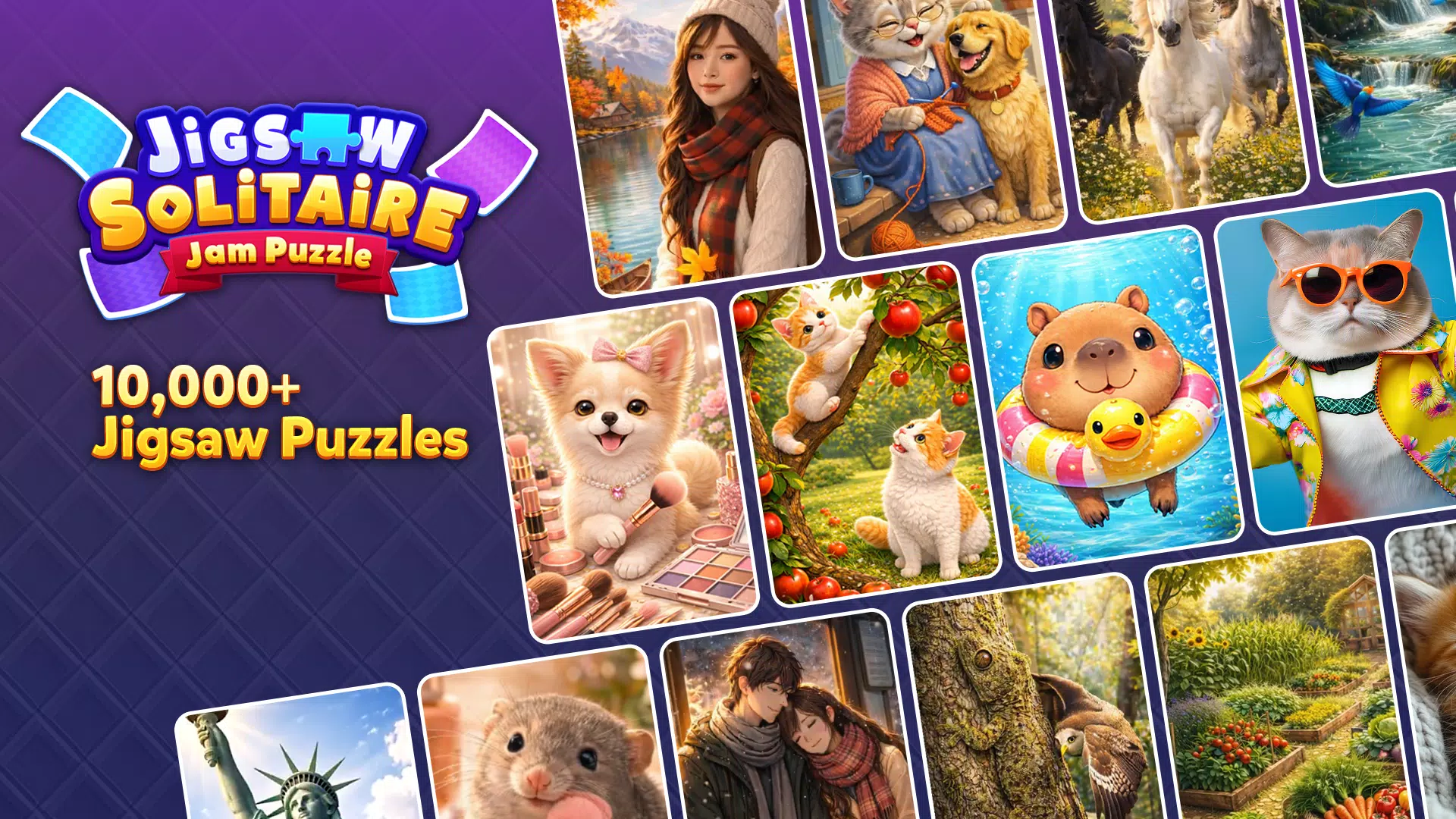 Jigsaw Solitaire: Jam Puzzle