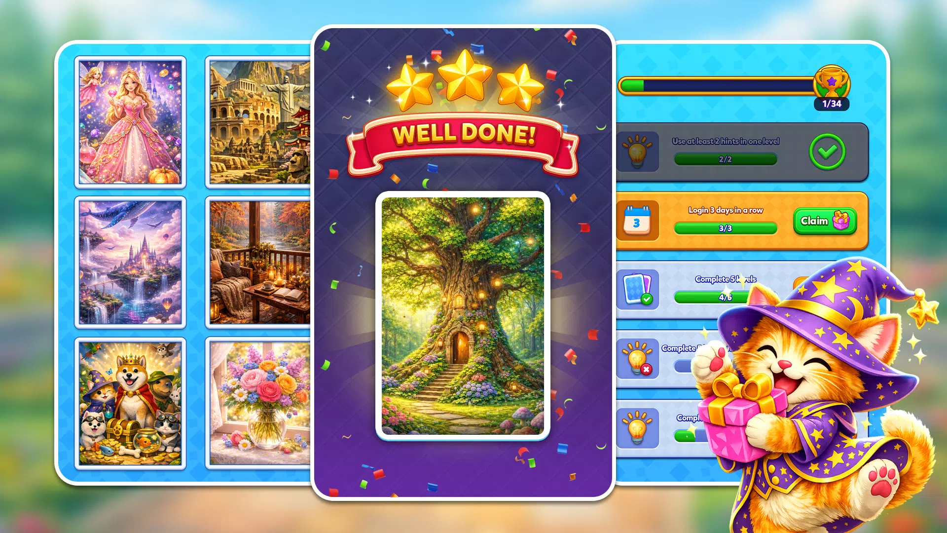 Jigsaw Solitaire: Jam Puzzle