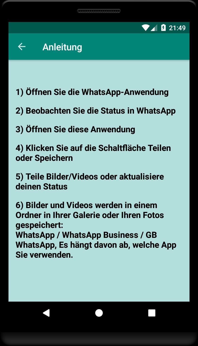 Status für WhatsApp - Speichern-Download APK für Android herunterladen
