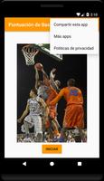 Puntuación de Basketball الملصق