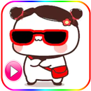 Animated White Panda Stickers APK