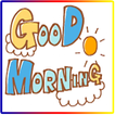 Good morning and night sticker