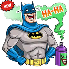 New WAstickerapps Superhero Memes Stickers आइकन