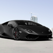 Черные обои Lamborghini Huraca