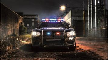 Fast Police Cars Wallpaper ภาพหน้าจอ 1