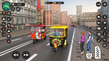 Modern Rickshaw Driving Games پوسٹر