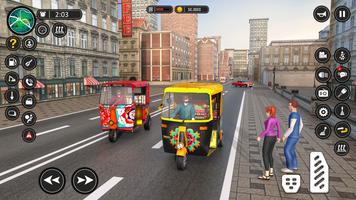 Poster Modern Rickshaw Driving Games