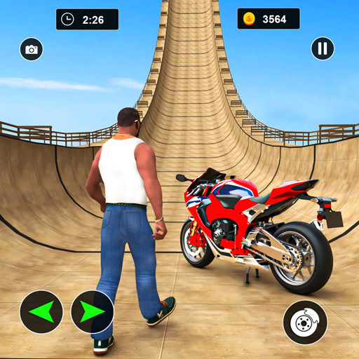 自行车特技游戏 - 自行车跳跃，摩托车赛车游戏