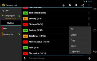 پوستر Camping Checklist