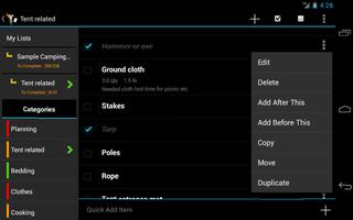 Checklist screenshot 1