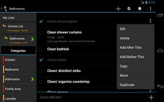 Chores List screenshot 1