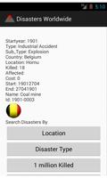 Disasters Worldwide تصوير الشاشة 1