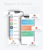 برنامه‌نما Biggest UI Kit -Flutter UI Kit عکس از صفحه
