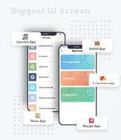 Biggest UI Kit - Flutter UI Ki capture d'écran 1