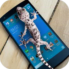 Lizard  on phone  prank XAPK 下載