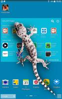 Lizard  on phone  prank poster