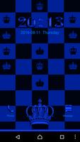 Blue Chess Crown Go Locker Affiche