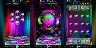Neon Rainbow Go Locker theme 스크린샷 3