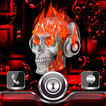 Skull on Fire Go Locker theme