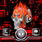 Skull on Fire Go Locker theme biểu tượng